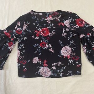 Women’s Flower Top | Dark brown | Size M
